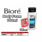 9557 Biore Men's Body Foam - Active Clean - Buy1Get1free